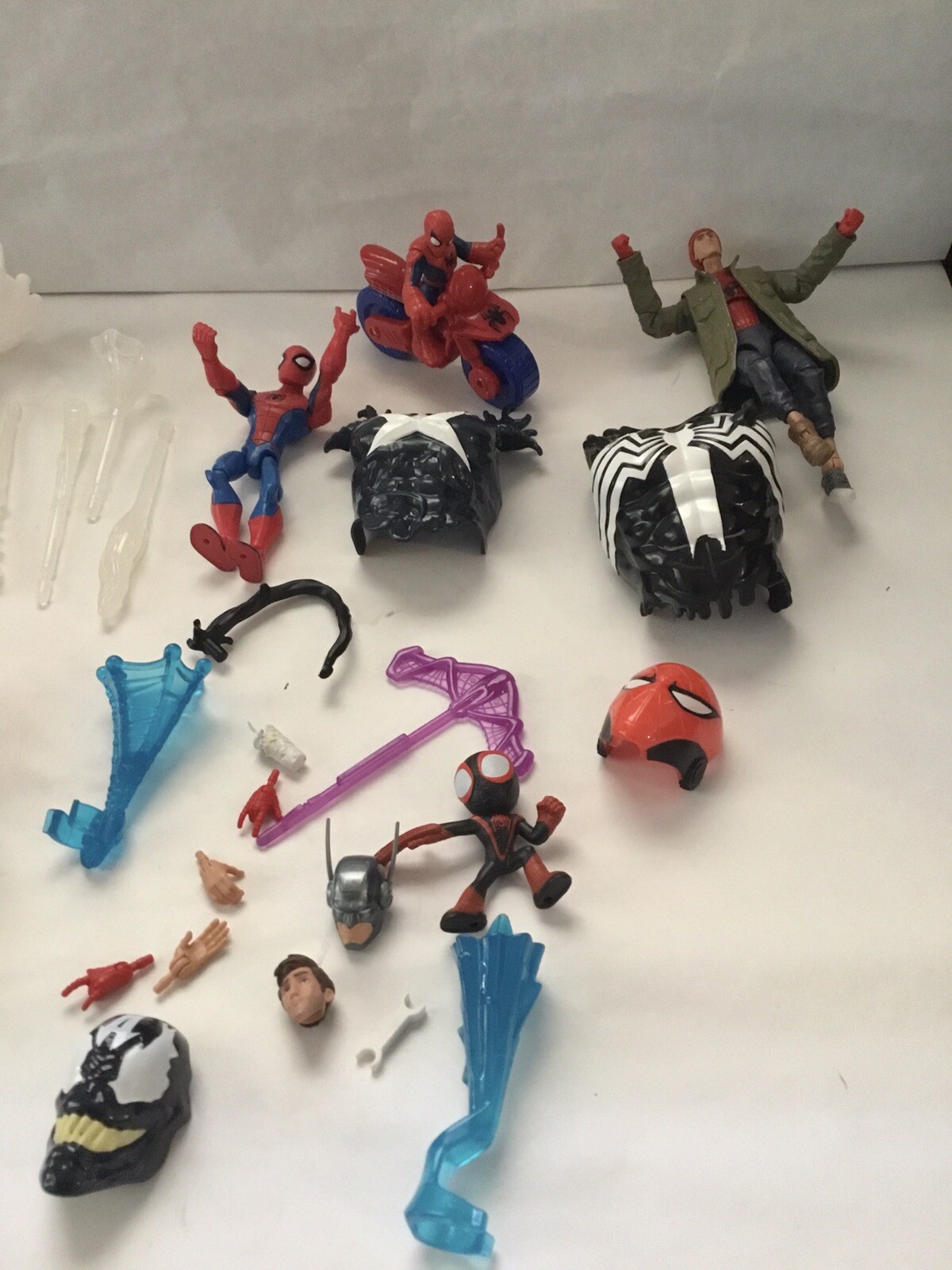 Marvel Action Figures, Armour,Face Mask,Webs,Small Body Parts, and More (33 pcs)