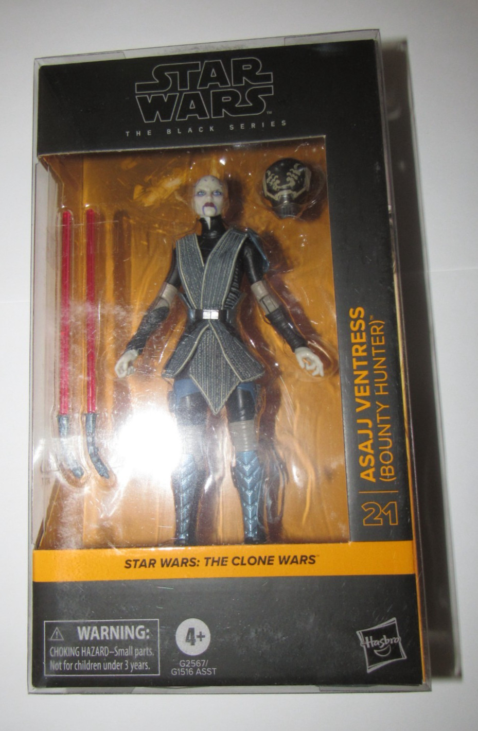 Star Wars Black Series action figure Asajj Ventress Bounty Hunter figure shield