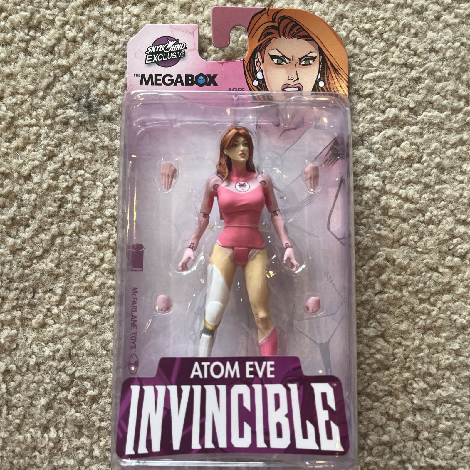 INVINCIBLE ATOM EVE (CLEAN VERS.) ACTION FIGURE MIB SKYBOUND EXCL MCFARLANE TOYS