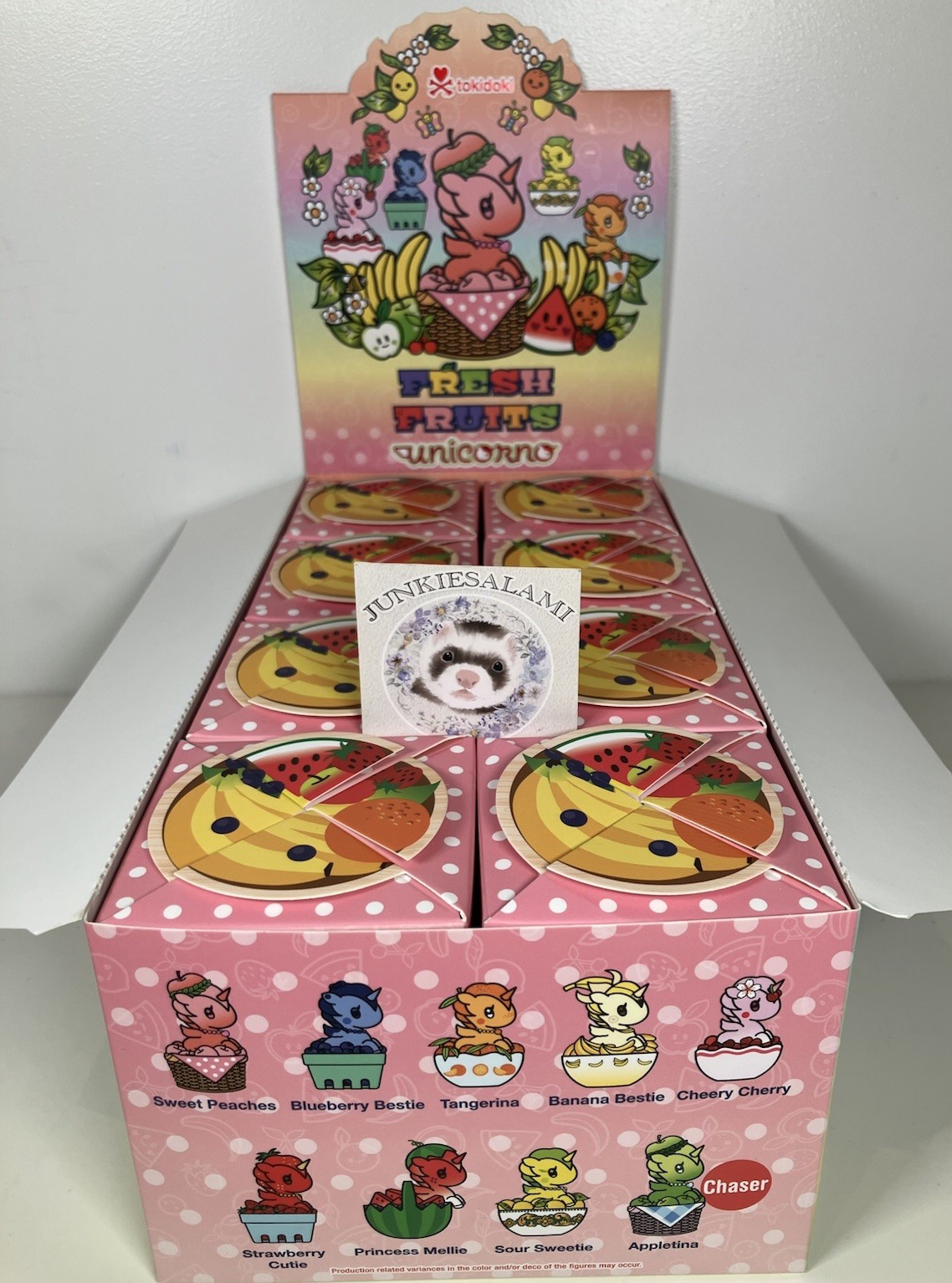 TOKIDOKI Fresh Fruits Unicorno Blind Box Figure with Sticker New Sealed in Box