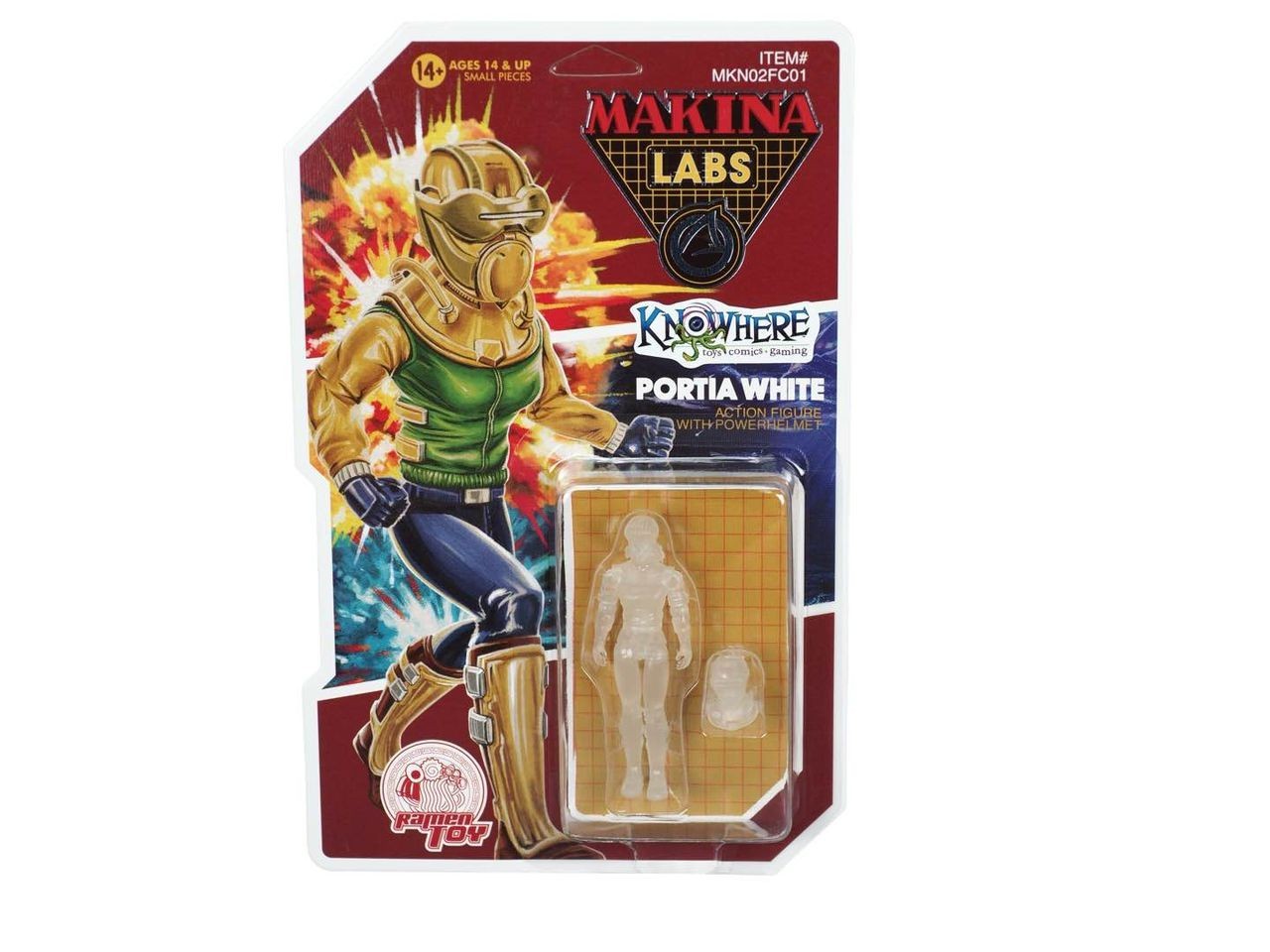 Ramen Toy Portia White Action Figure M.A.S.K. Makina NYCC Exclusive GITD