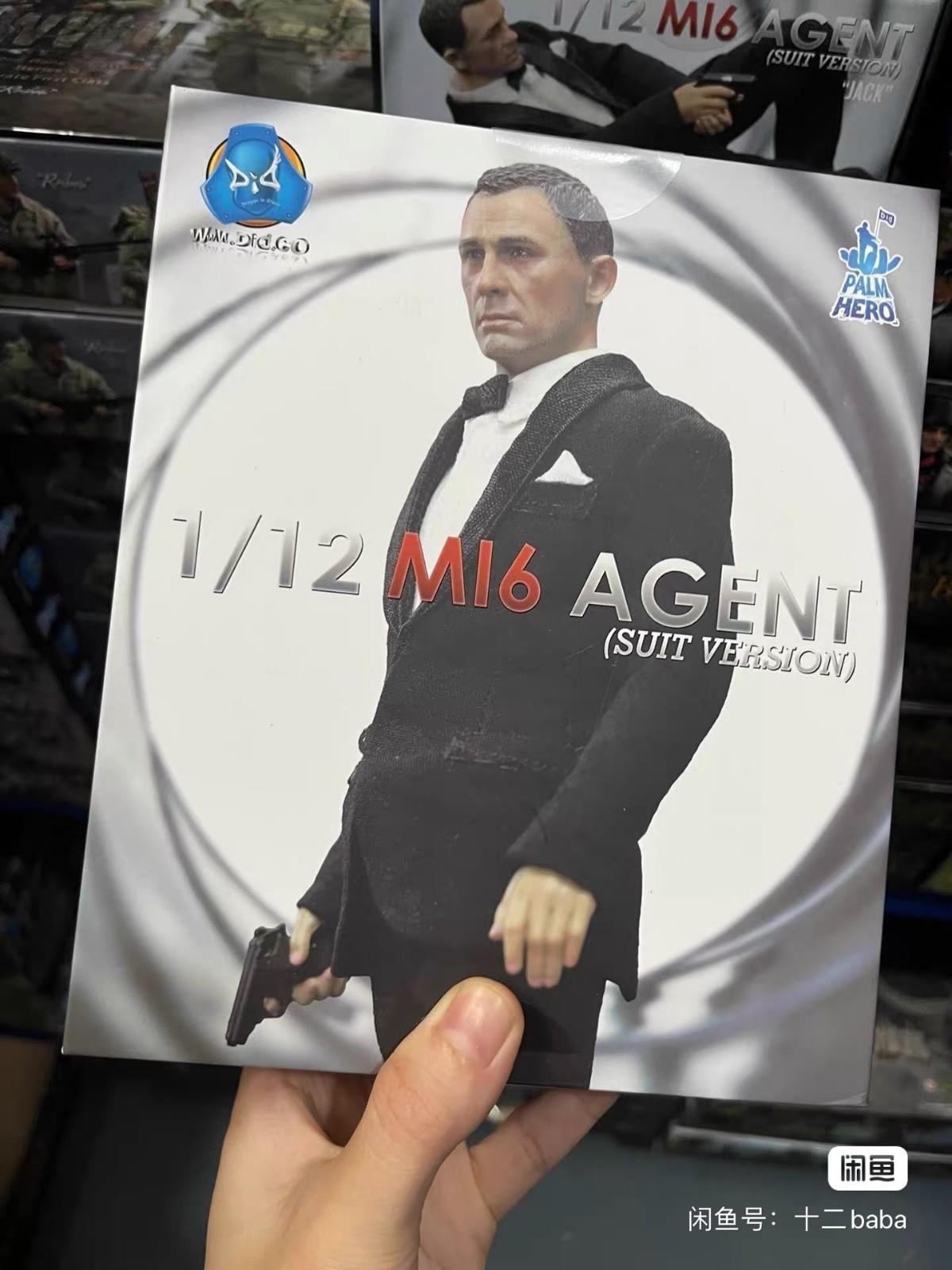 DID 007 Agent Killer 1/12 Action Figures Suit Clothes Gray suit &Head Body