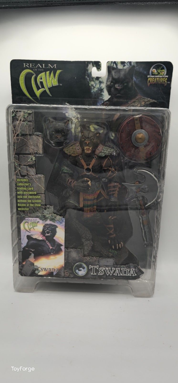 Tswana Realm of the Claw Stan Winston Creatures 2001 Figure w/ Accessories