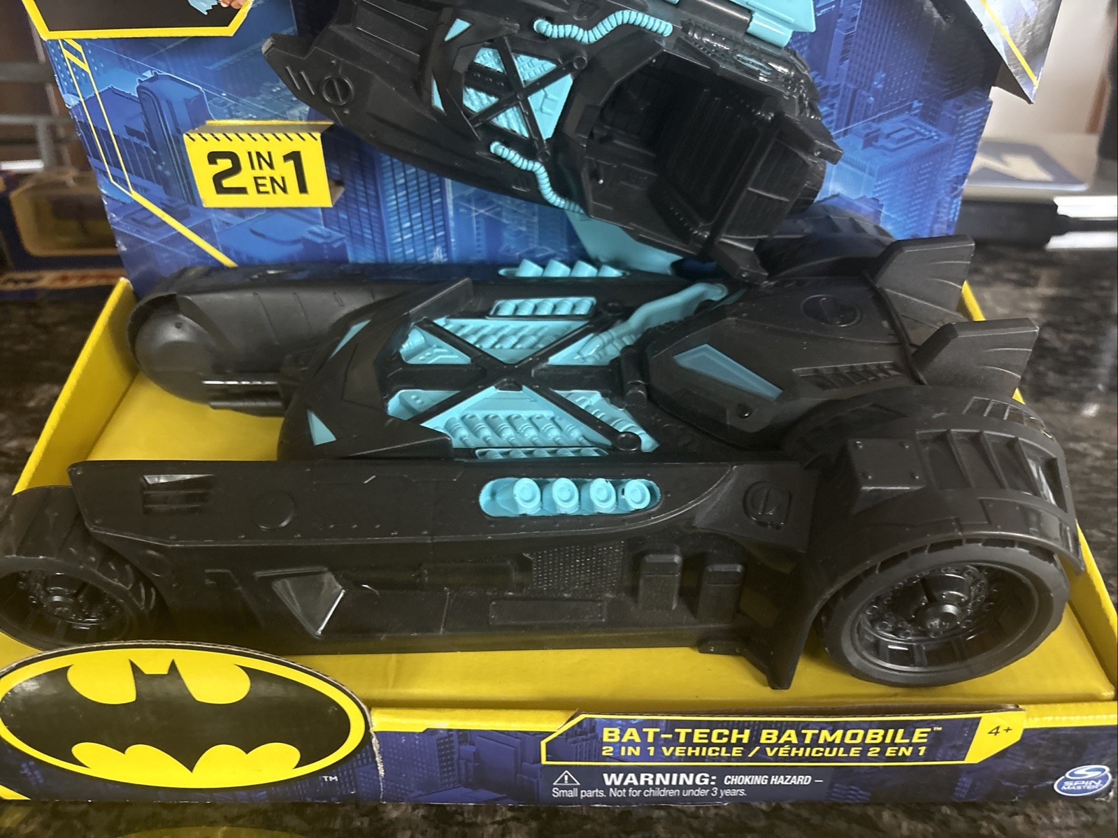 DC Comics Batman Bat-Tech Batmobile 2 In 1 Vehicle By Spin Master #20721AFS NIB