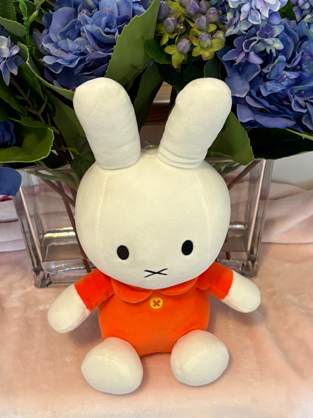 Miffy Official Plush Doll : Sitting Miffy Orange 13&Prime; Rabbit Stuffed Genuine
