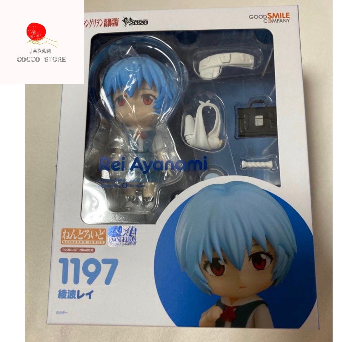 Nendoroid Rebuild of Evangelion Rei Ayanami Figure #1197 Good Smile Company NEW