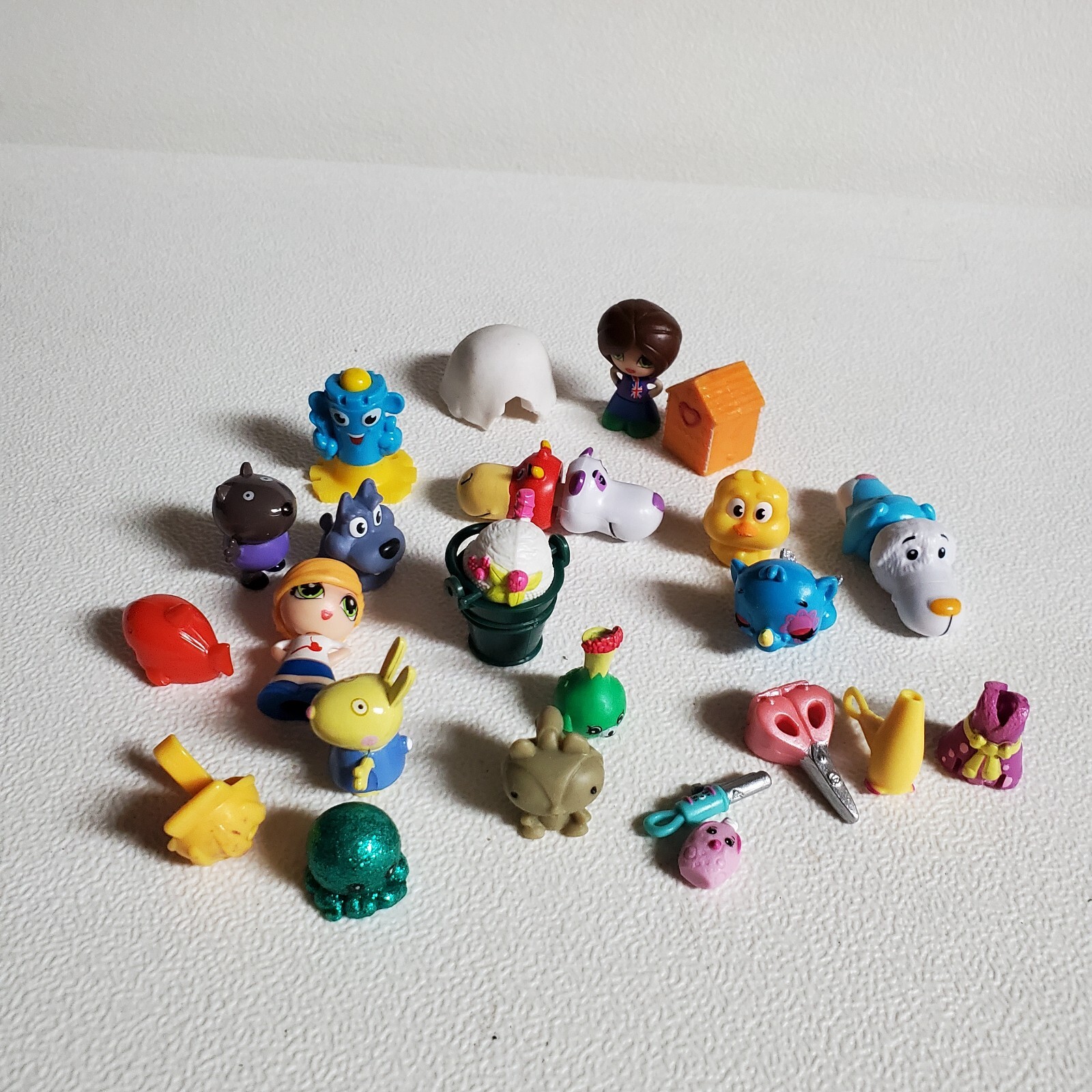 Random Assortment Mixed Lot of 22 Small Toys Figures & Accessories