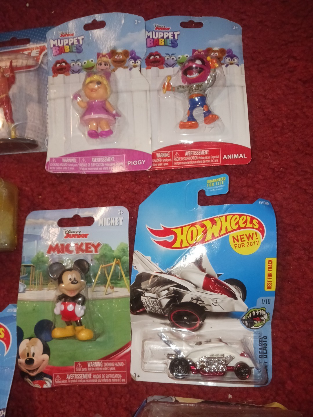 Assorted Kid Toy Lot Sesame St. Muppet Babies Mickey Hot Wheels Toy Story Forky