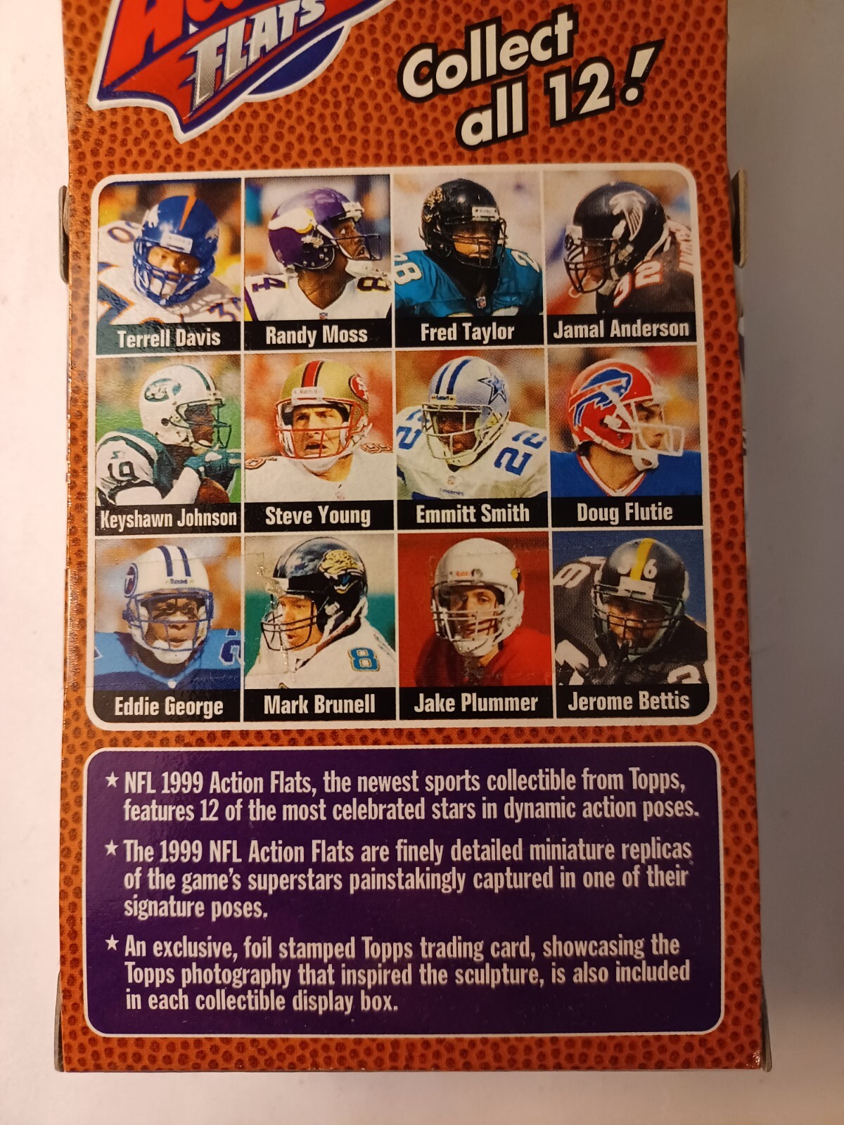 Topps Action Flats (Pair) 1998 Peyton Manning & 1999 Randy Moss (Unopened)