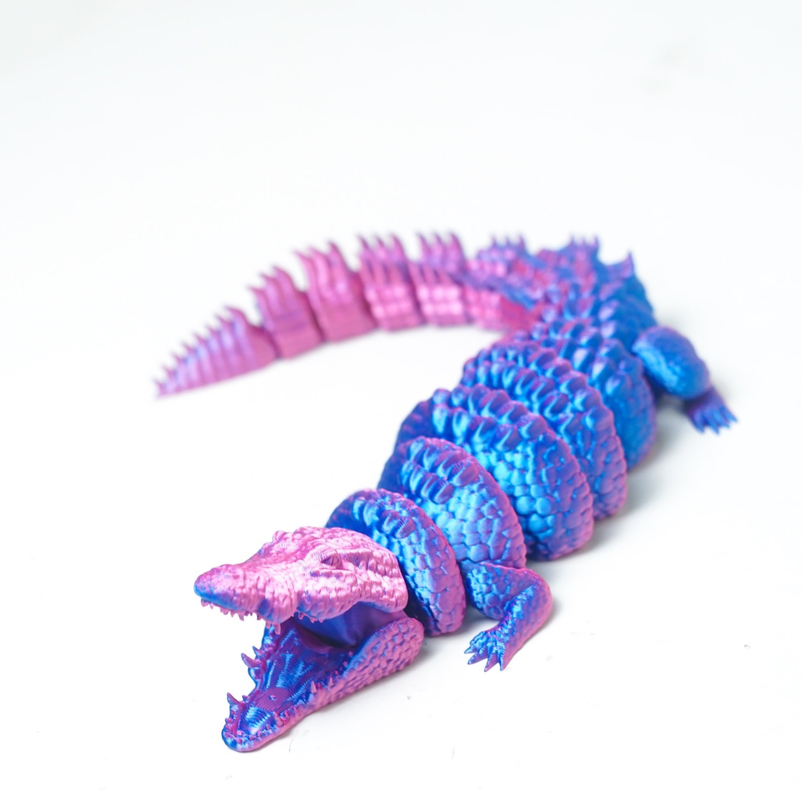 3D Printed Crocodile Model,Articulated Animals Figure,Fidget Toys Home Decor