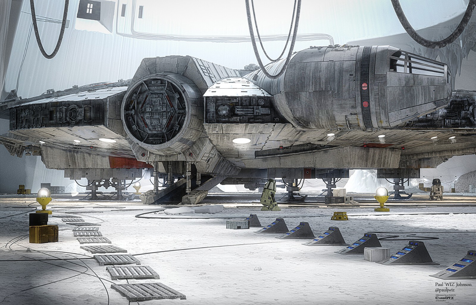 Echo base Hanger equipment for 3.75  » figure Diorama #2