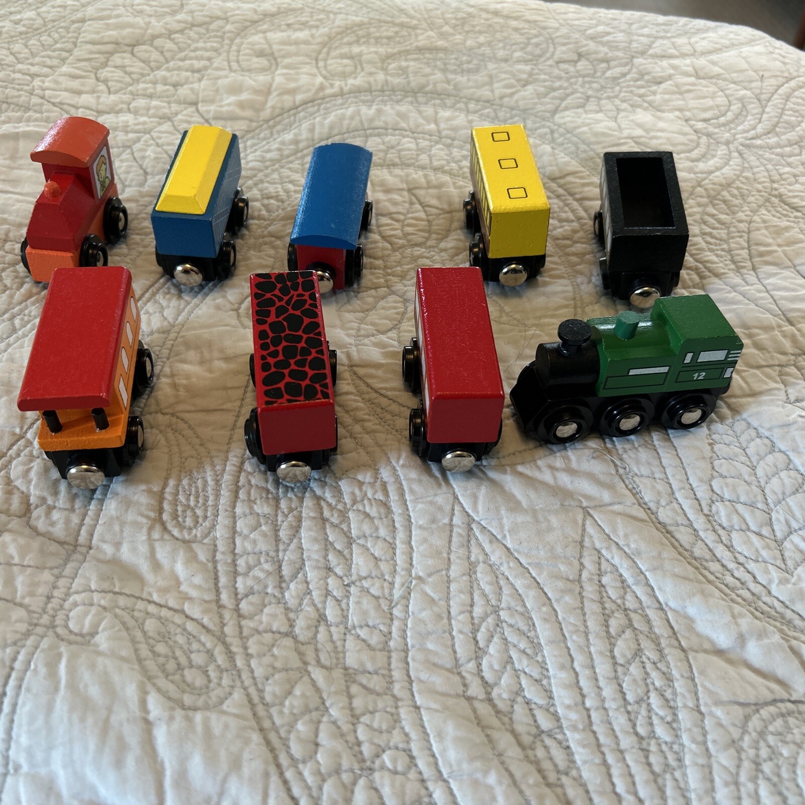 Train Mountain Express Orbrium Railways Wooden Magnet Toy 9 Trains Engine