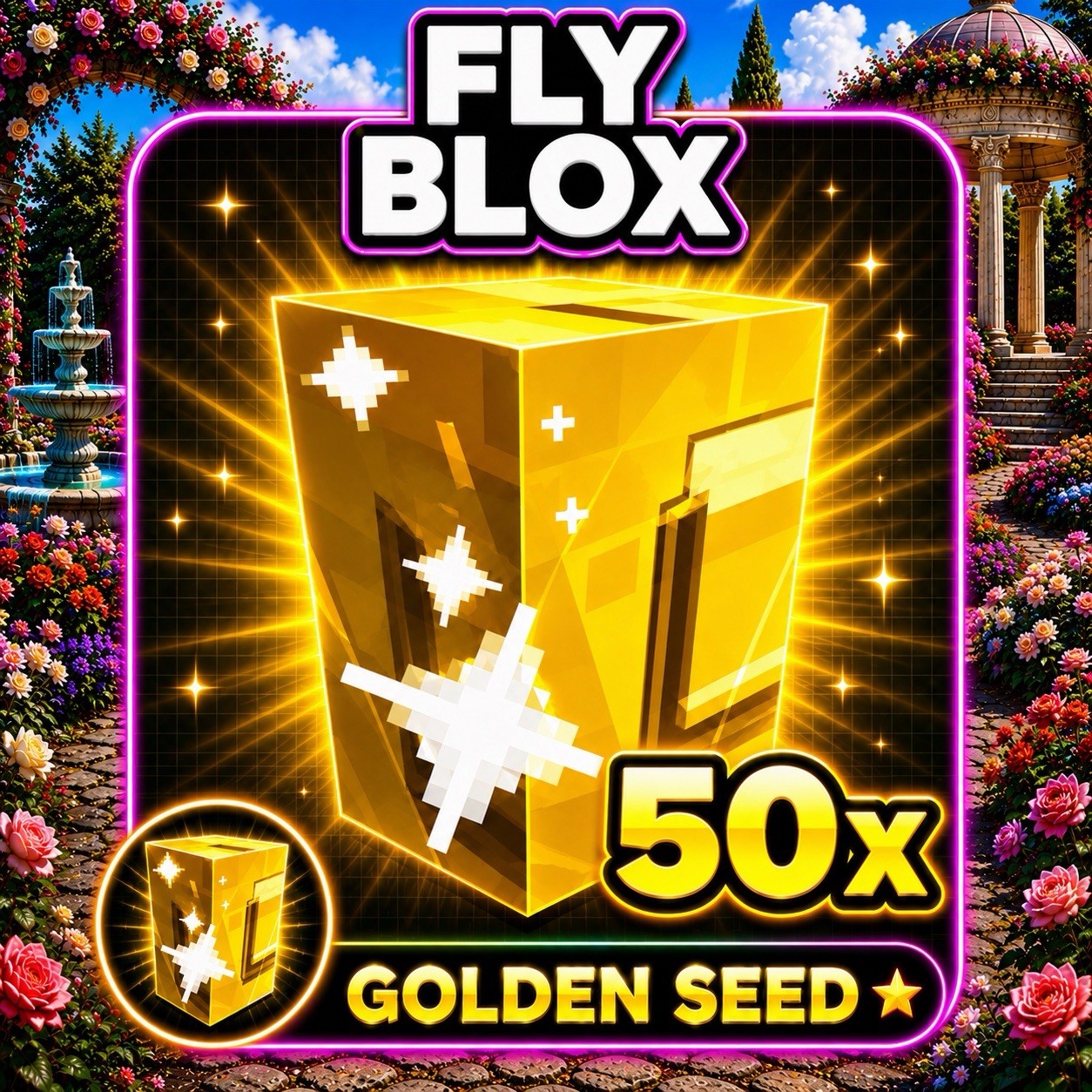 Grow A Garden 2 | Gold Seeds x50 🚚 10 Minute Delivery 🚚