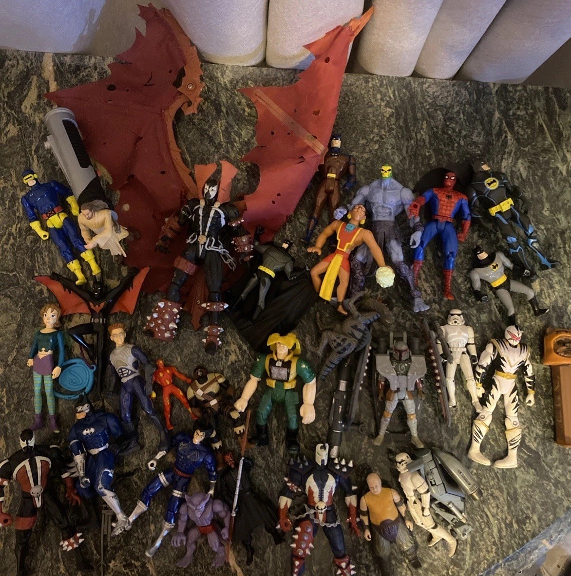 Action Figure Toys Lot Of 30 Pieces Accessories Various