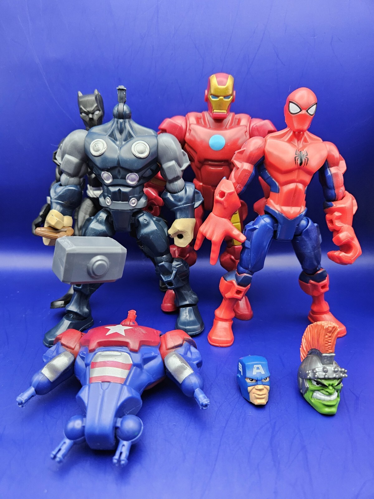 2013 Marvel Superhero HERO MASHERS 6&Prime; Action Figures Mixed Lot LOOSE Incomplete
