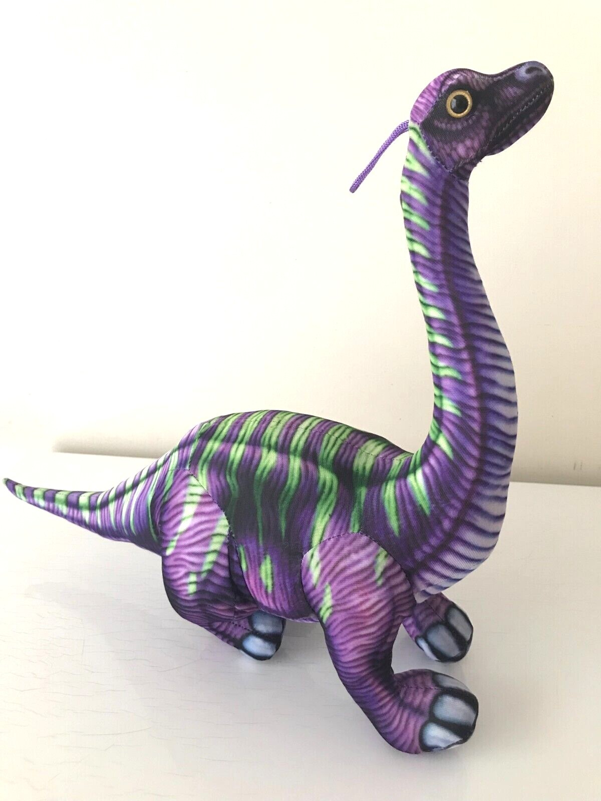 Xlarge 19 inches APATOSAURUS Purple Dinosaur Plush Toy. Stuffed Animal. NWT