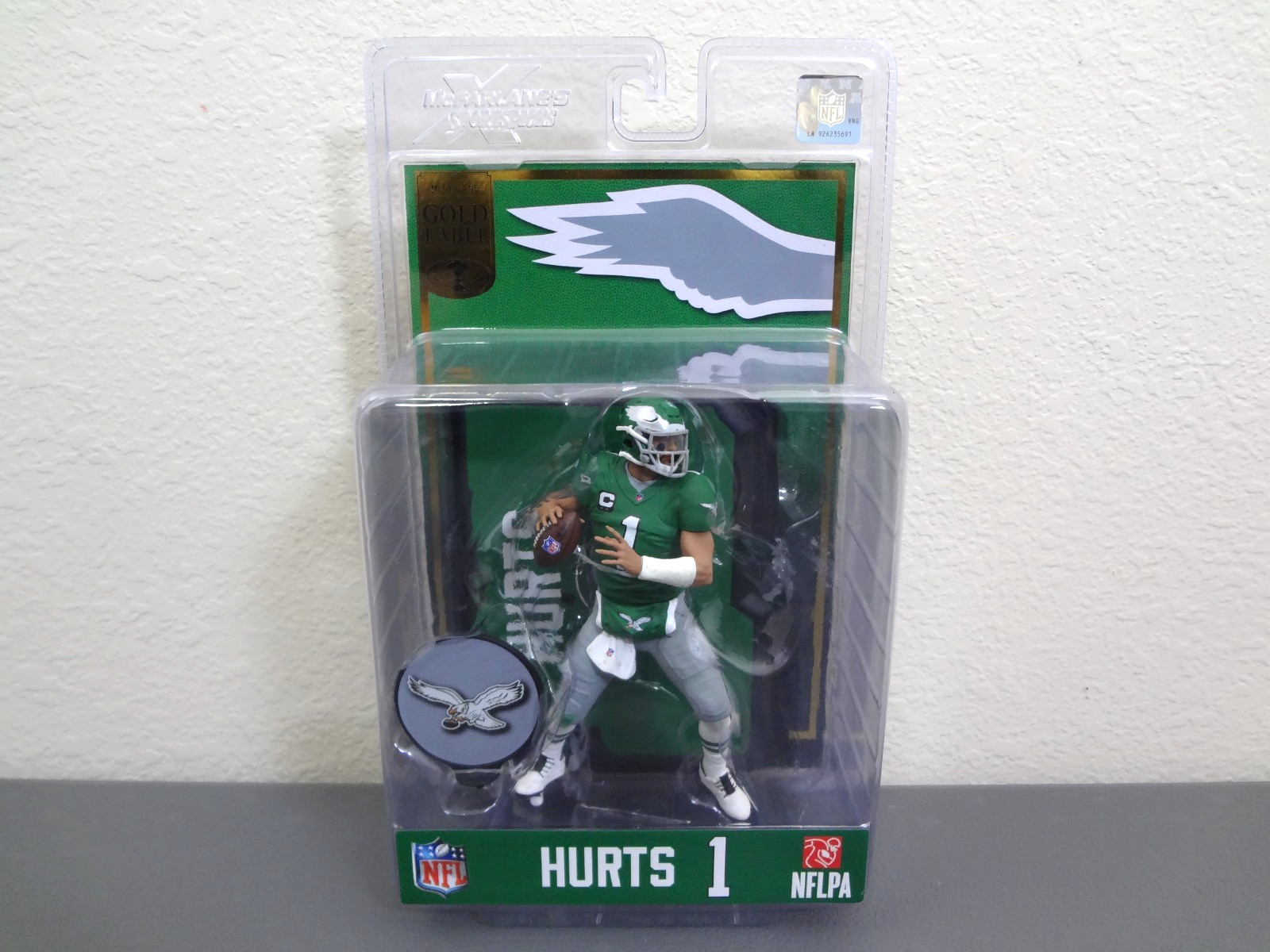 Jalen Hurts Philadelphia Eagles McFarlane Legacy Gold Label Kelly Green NEW
