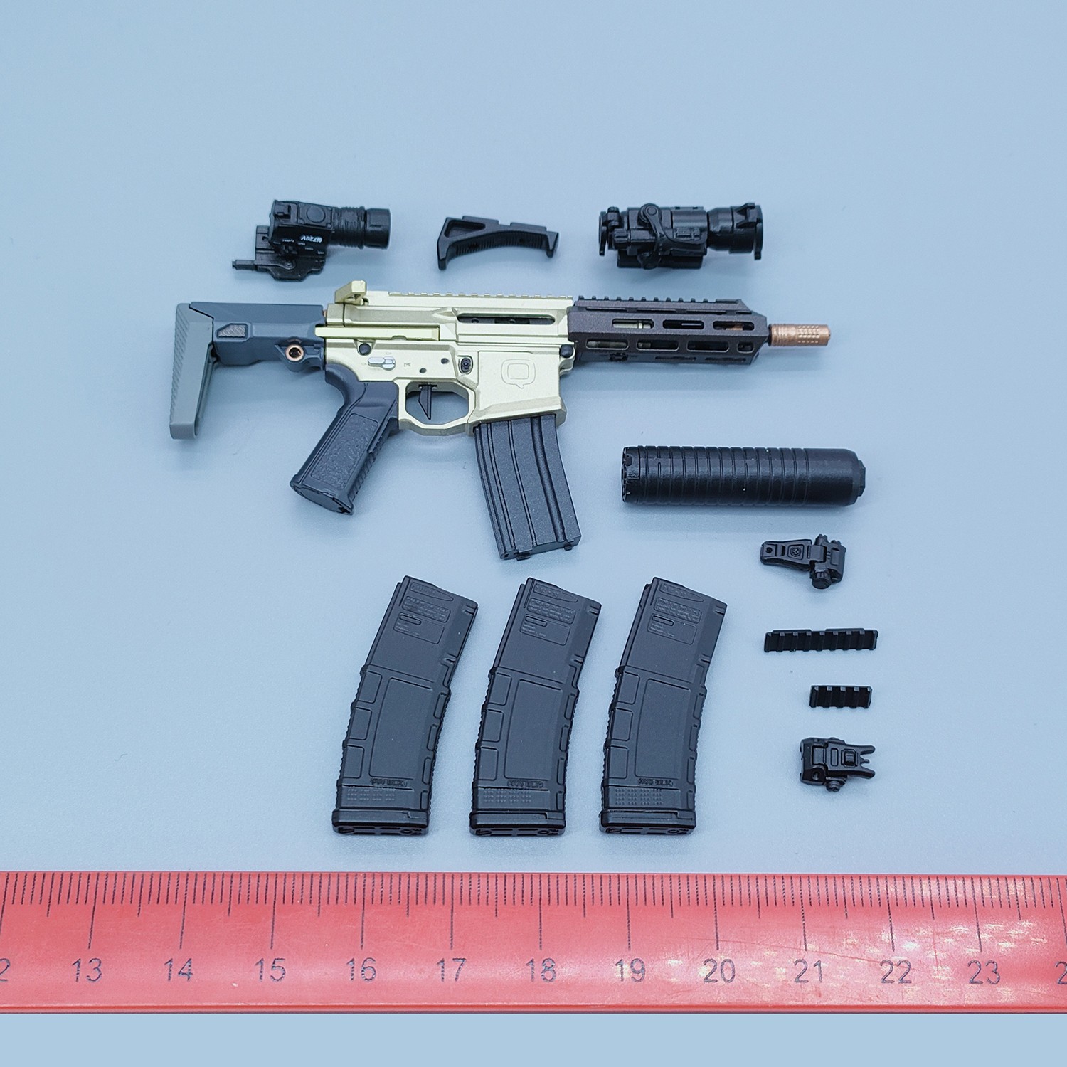EASY&SIMPLE ES GA1010S 1/6 Scale SAS BRAVO 0-7 Ghost Figure Assault Rifle Model