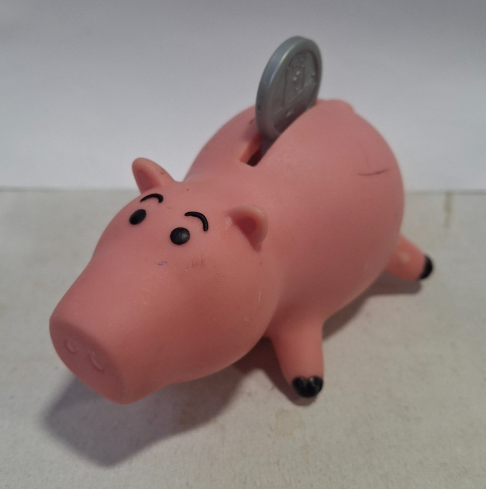 Vintage 1995 Pixar Toy Story Hamm Piggy Bank Car Burger King Toy