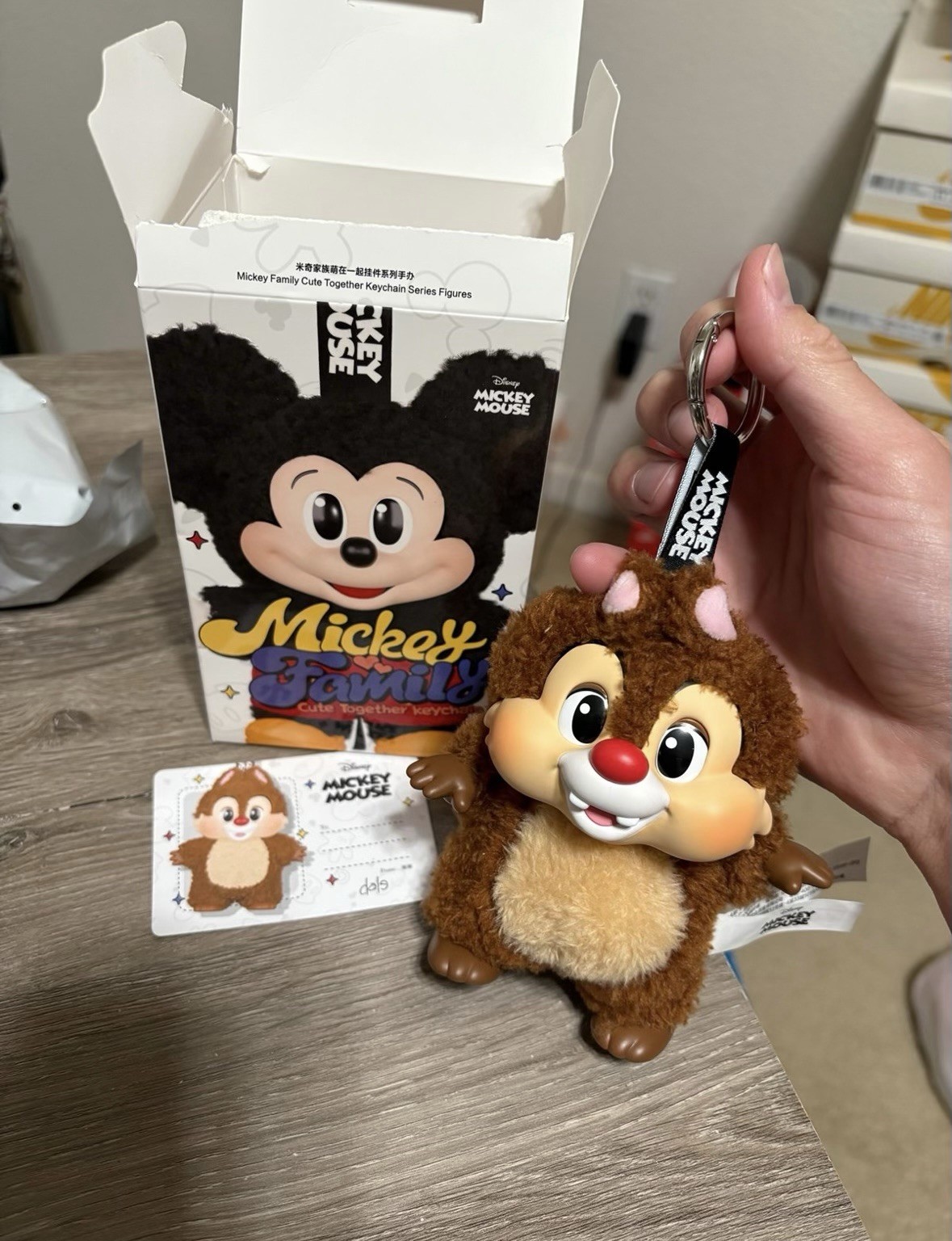 AUTHENTIC POP MART x Mickey Family Cute Together Series Keychain Plush – Dale