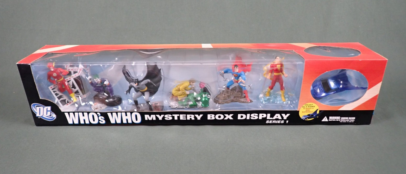 DC WHO&rsquo;S WHO MYSTERY BOX DISPLAY SERIES 1 RETAIL DEALER ITEM BATMAN SHAZAM FLASH