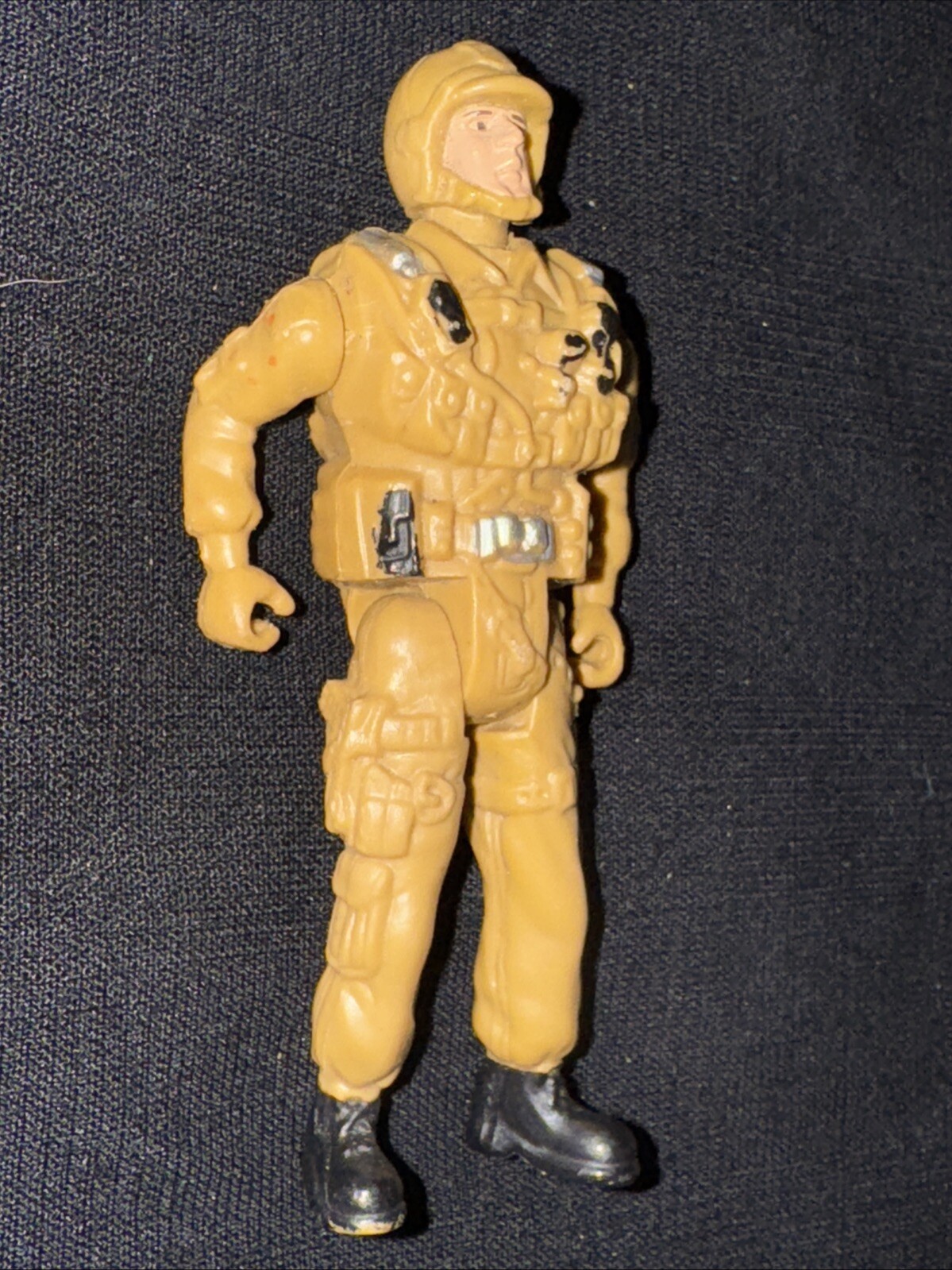3.75&Prime; Desert Storm Soldier Trooper Poseable Action Figure Unbranded GI Joe Clone