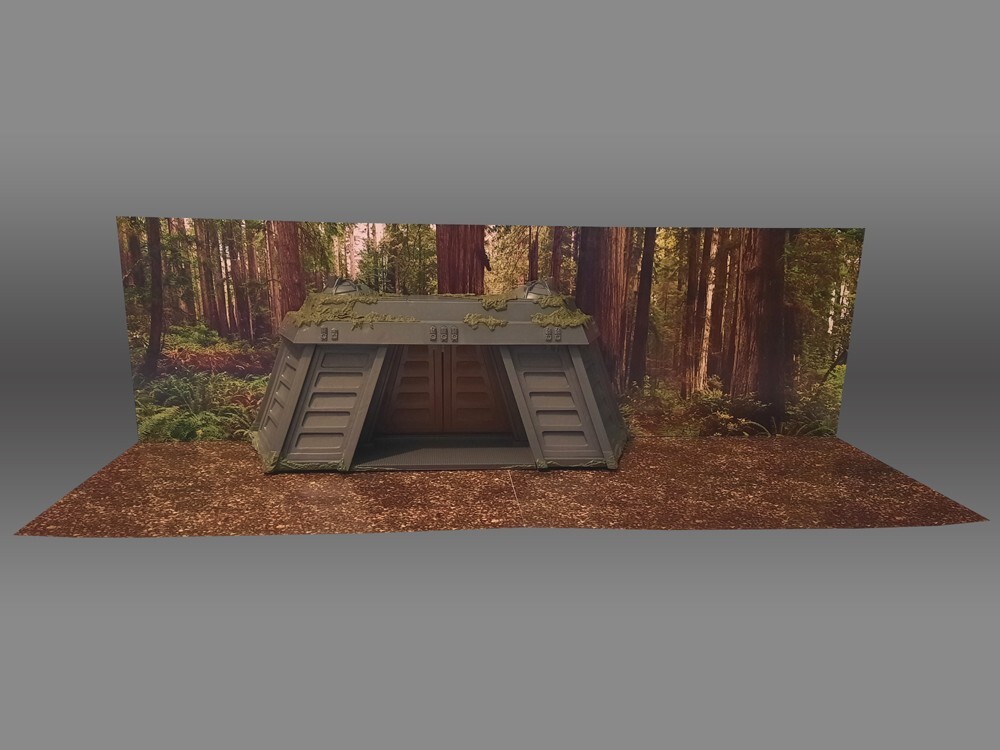 Oversize Endor Forest Backdrop Star Wars TVC Black Series Hasbro Kenner