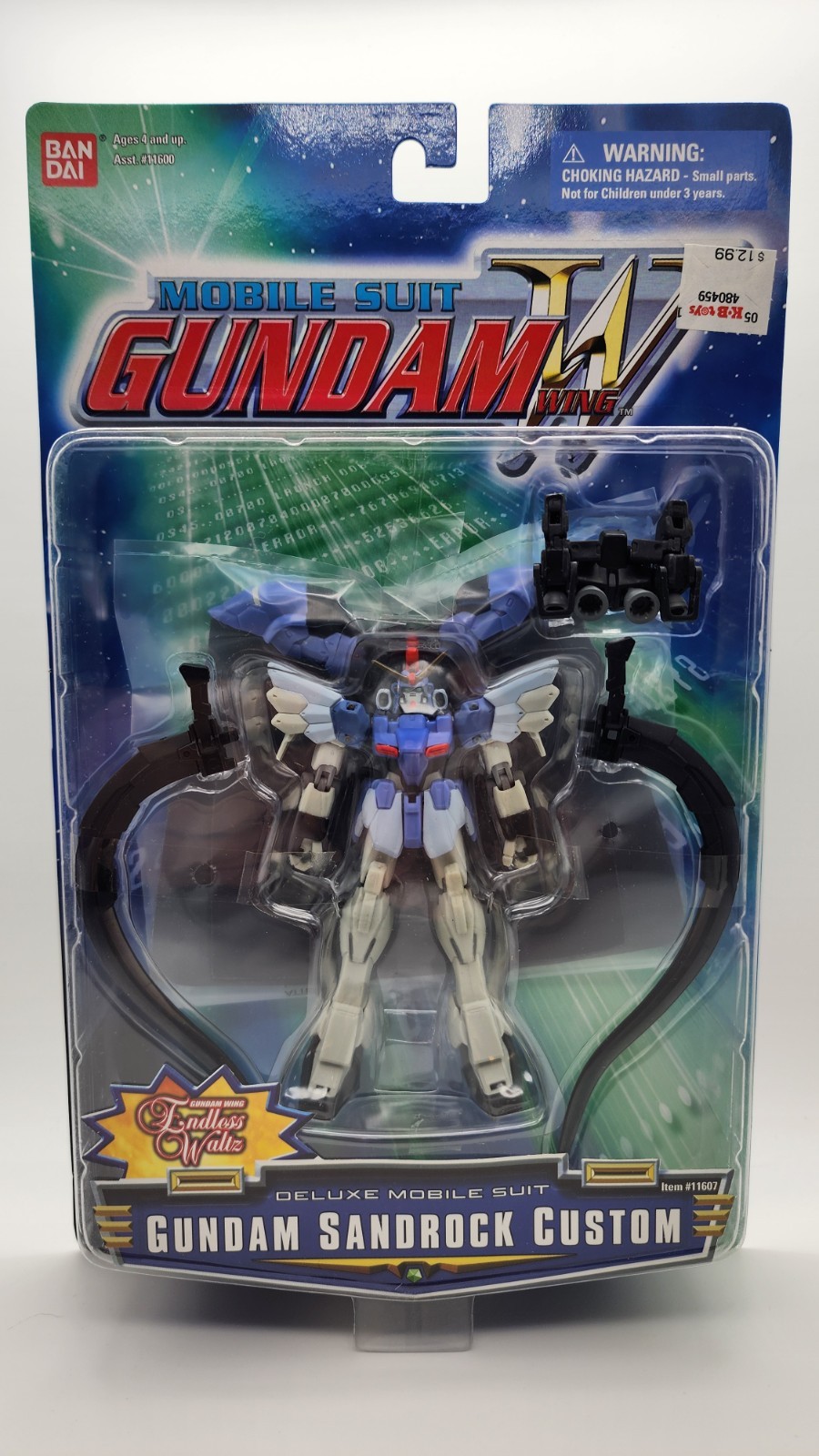 Mobile Suit Gundam Wing Deluxe Sandrock Custom Action Figure | 11607 Bandai- New