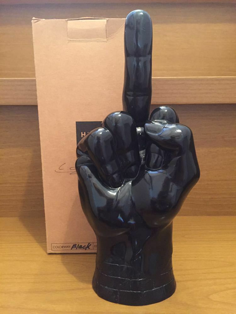 HAROSHI HUF Vinyl Middle Finger BLACK LIVES MATTER @RBRICK BANKSY
