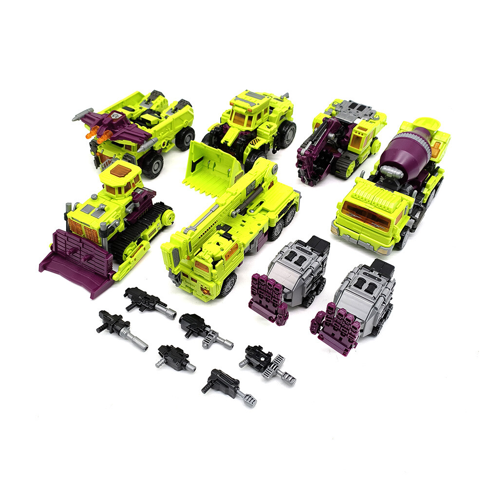 6 In 1 Deformabl Robot Action Figure 17 » Engineering Truck Excavator Car Toys