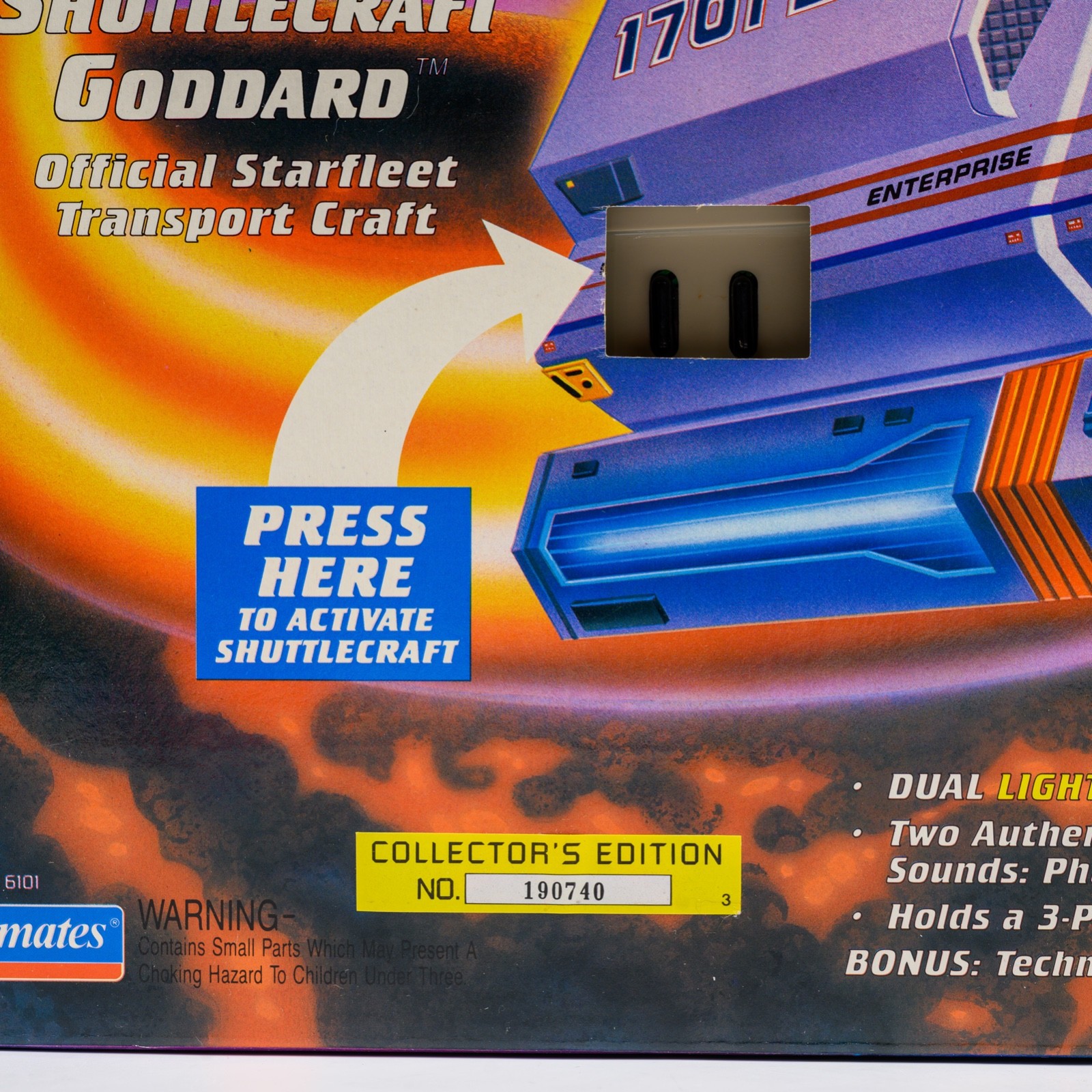 Star Trek The Next Generation Shuttlecraft Goddard 1992 Playmates No. 6101 NIB
