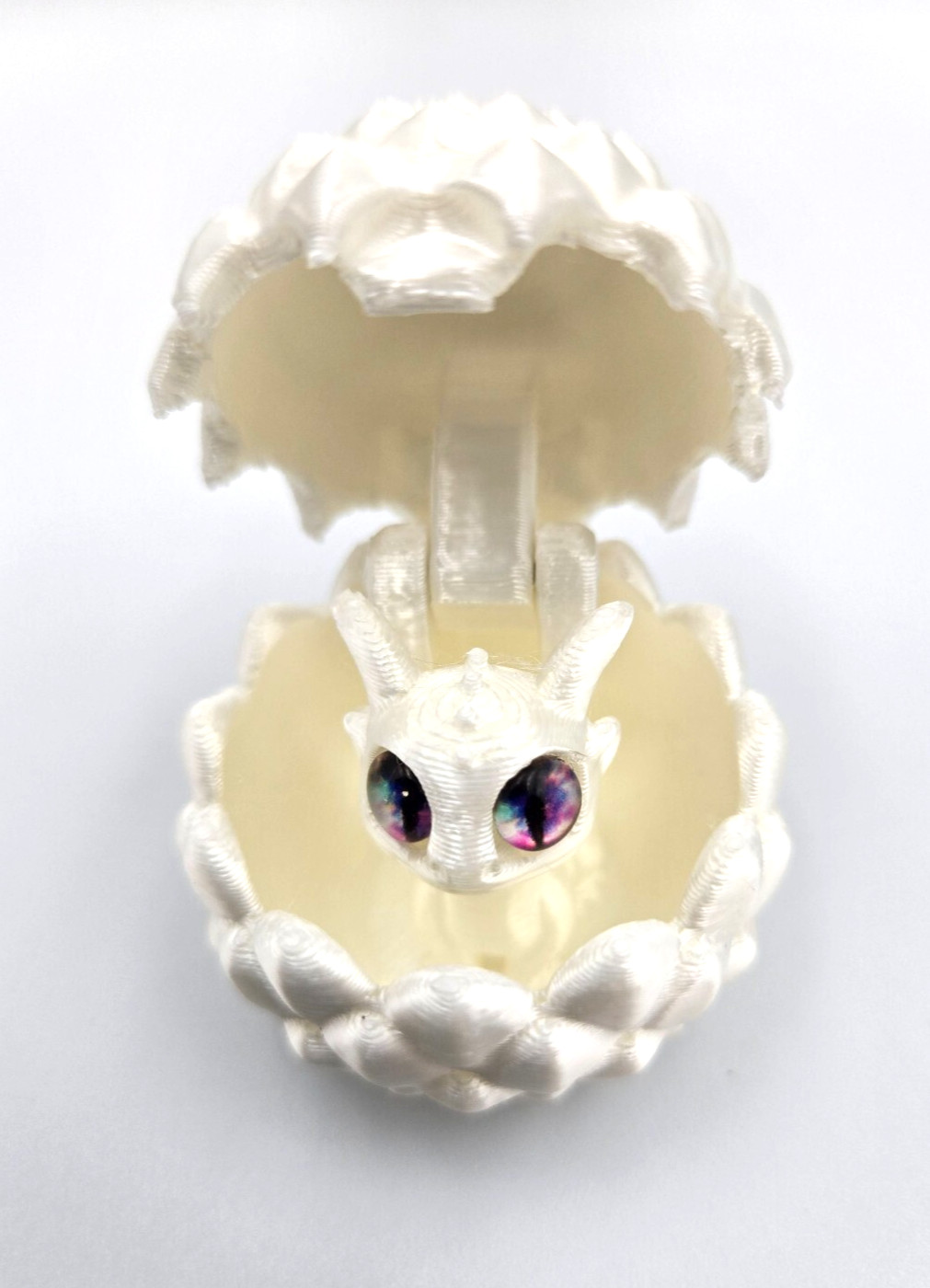6 Pcs – 3D Printed Dragon Eggs with MINI Dragon Inside, Dragon 1.22&Prime;, Egg 1.96&Prime;