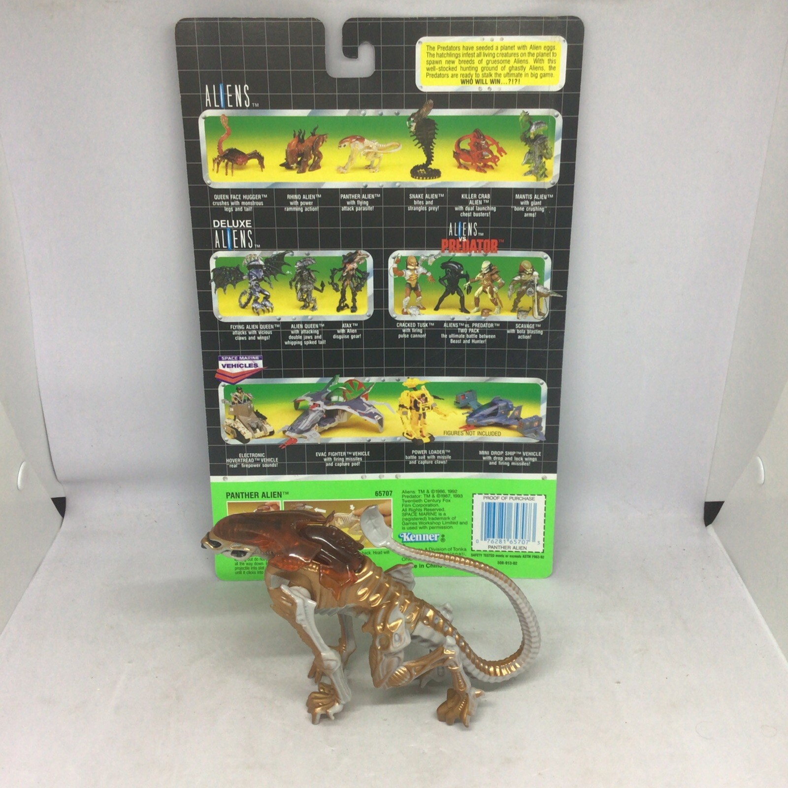 Kenner Panther Alien flying attack Parasite movie MOC predator 1993 missile
