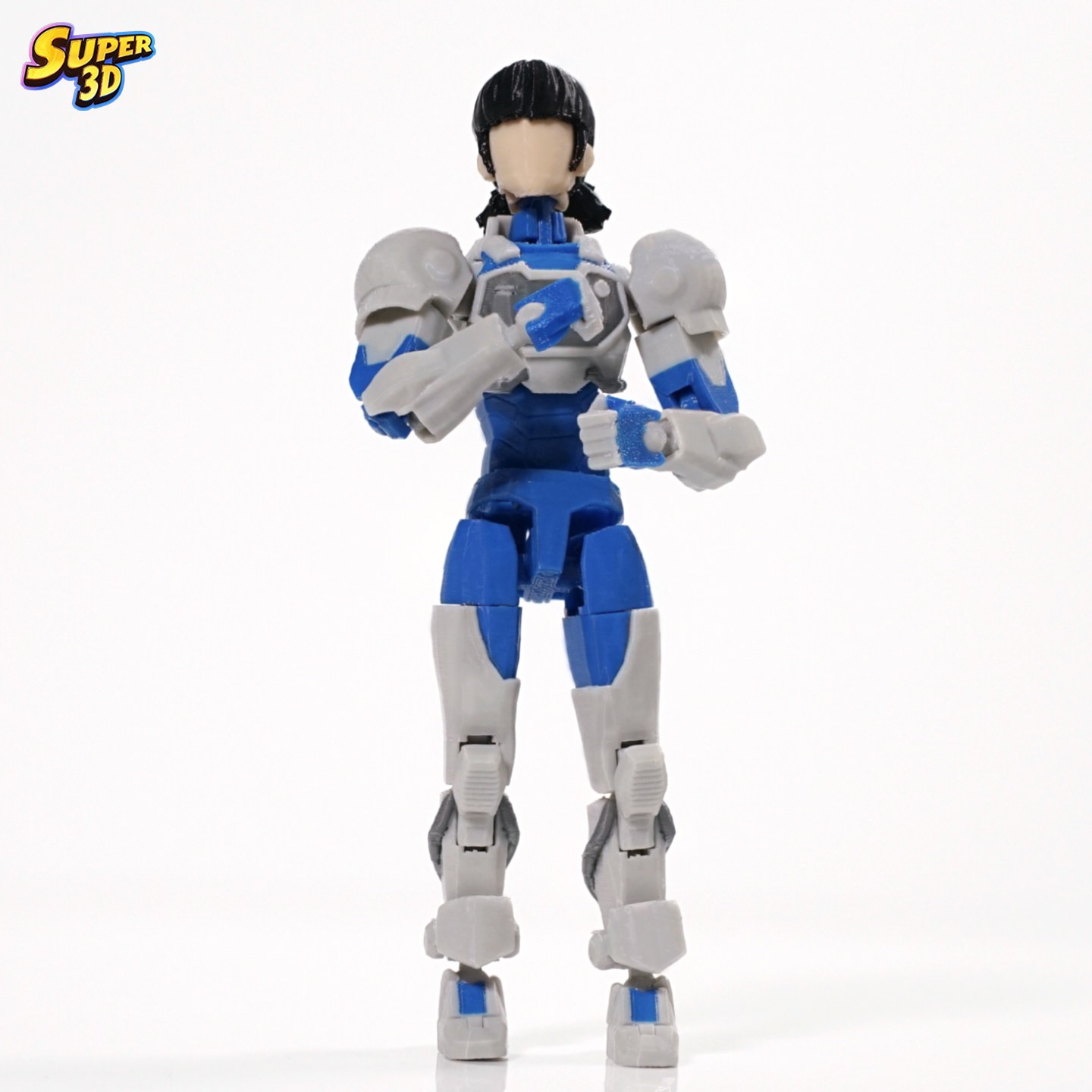 SUPER 3D Invincible Tech Jacket Zoe Action Figure with Stand