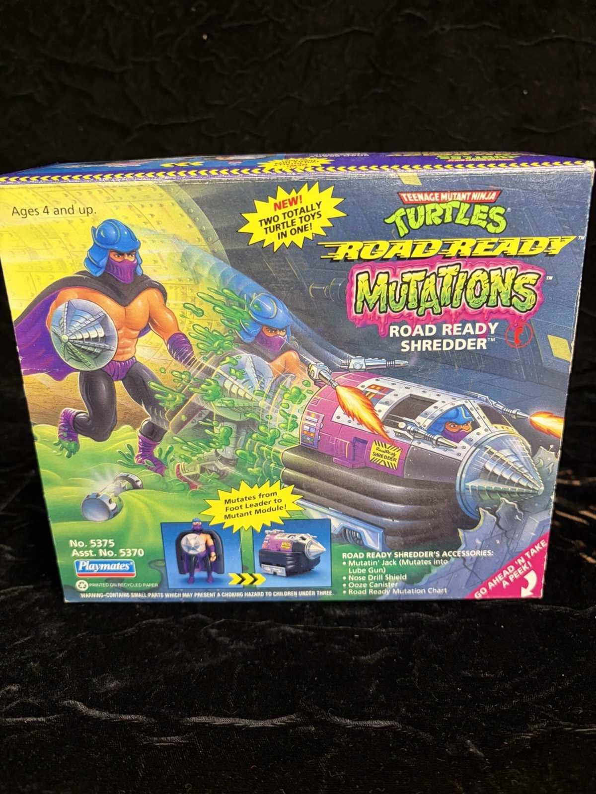 1993 Playmates Teenage Mutant Ninja Turtles Mutations Road Ready Shredder W/ Box