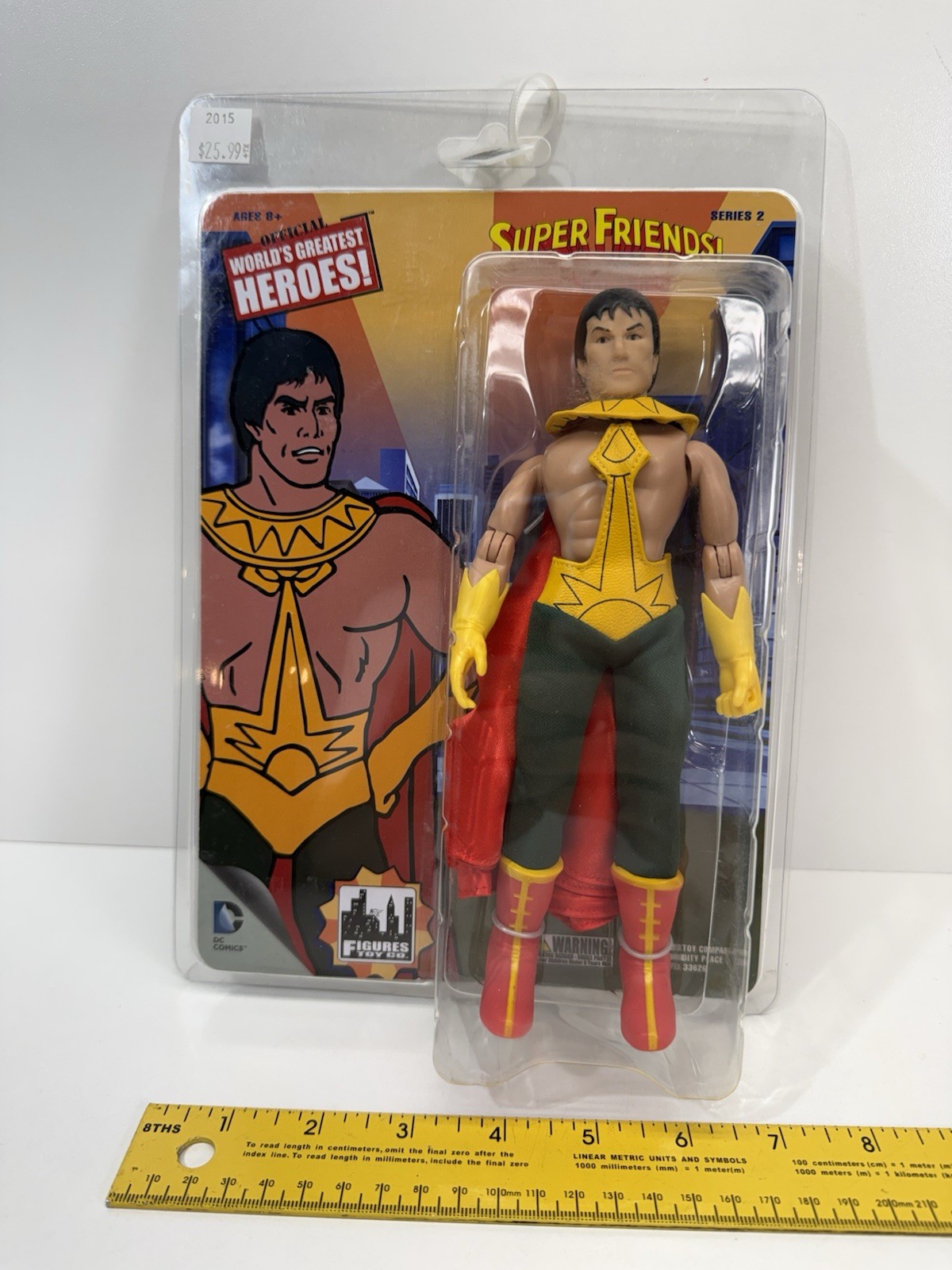 SUPER FRIENDS EL DORADO RETRO 8&Prime; ACTION FIGURE (Figures Toy Company, 2015) NEW