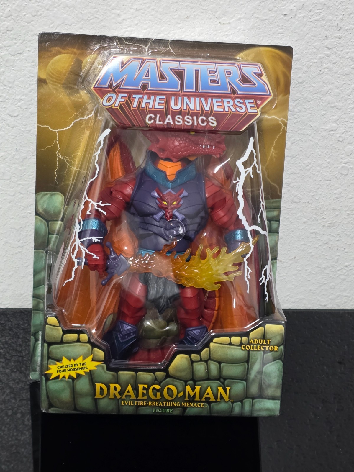 Rare 2011 Masters of The Universe Classics Draego-Man MOTU 30th Red Dragon