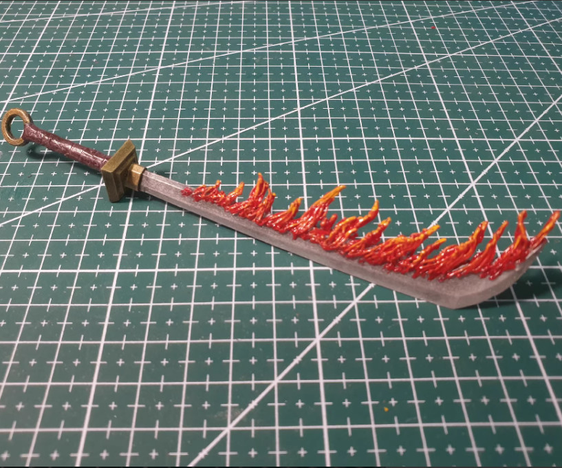 Customized 1/12 for 6-7 » Action Figure Sword Fire Soldier Weapon Accessories