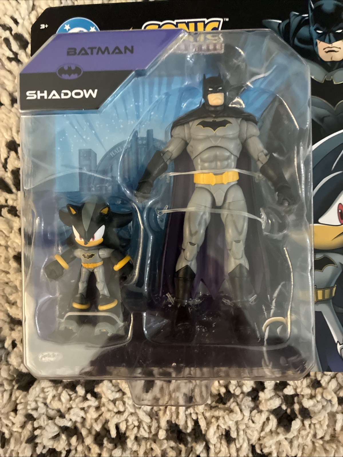 NEW Sonic X DC Action Figure Multipack – 2.5 inch Shadow and 5 inch Batman