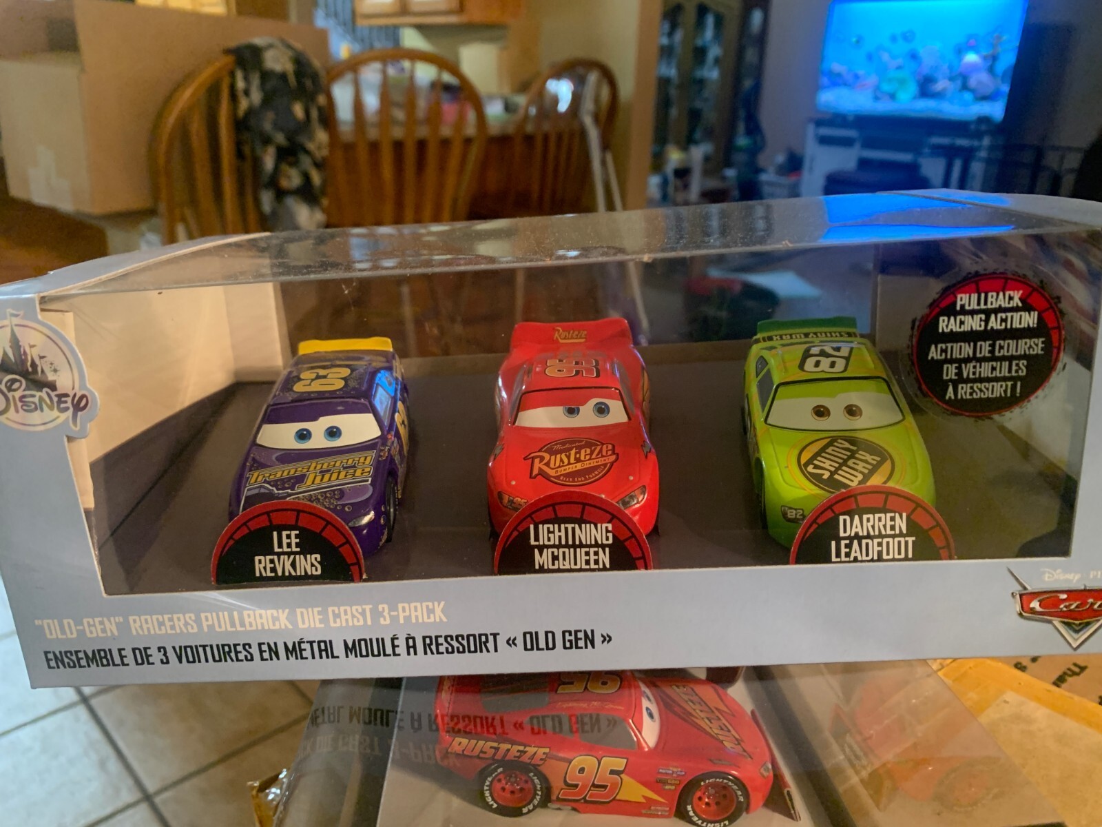 Disney Store 1:43 scale 3-pack: McQueen, Lee Revkins, Darren Leadfoot!