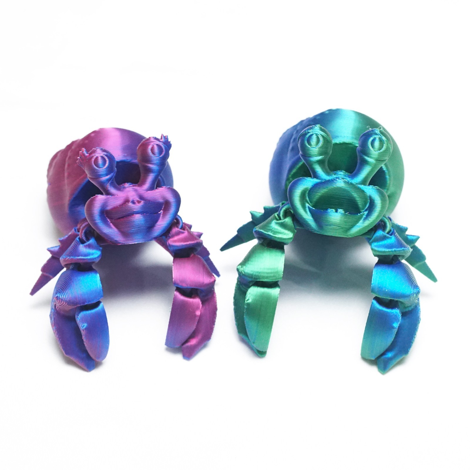 3D Printed Hermit Crab Model,Articulated Animals figure,Fidget Toys Home Decor