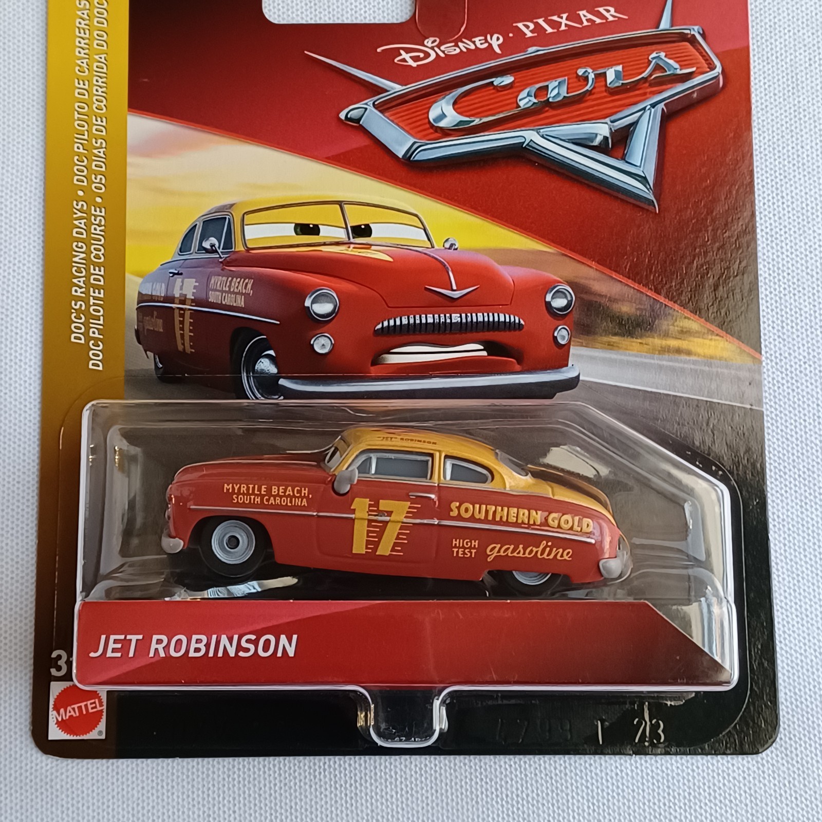 2018 DISNEY PIXAR CARS *DOC&rsquo;S RACING DAYS* *JET ROBINSON* *VERY RARE* *SEALED*