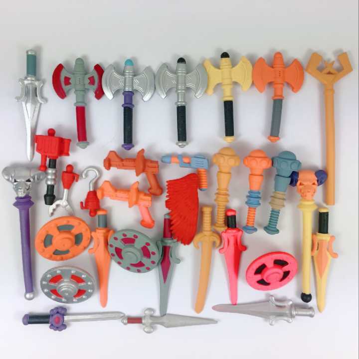 Random 10pcs Loyal Subjects Masters of the Universe MOTU Weapons Swords gift toy