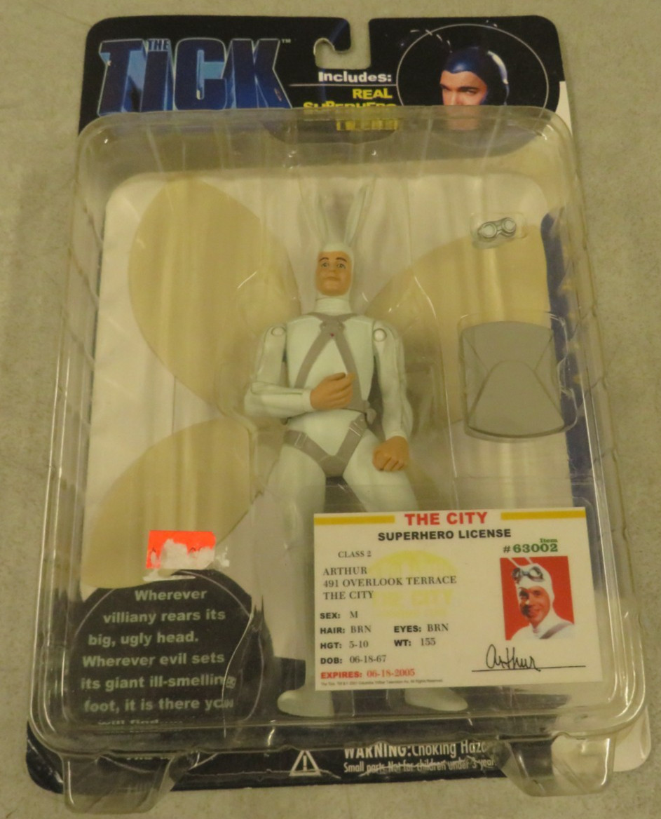 2001 Arthur The Tick TV Series Action Figure N2 Toys Sealed MOC