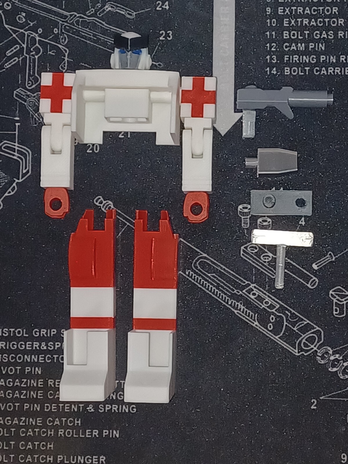 Transformers G1 Ratchet 3D Printed Upgrade Parts Only G1 Ratchet IS NOT INCLUDED