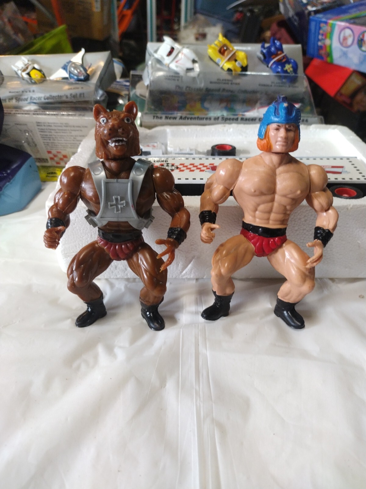 Rare Bundle Galaxy Warriors Wolf Anubi Heman Knock Off Action Figures 1985 MOTU