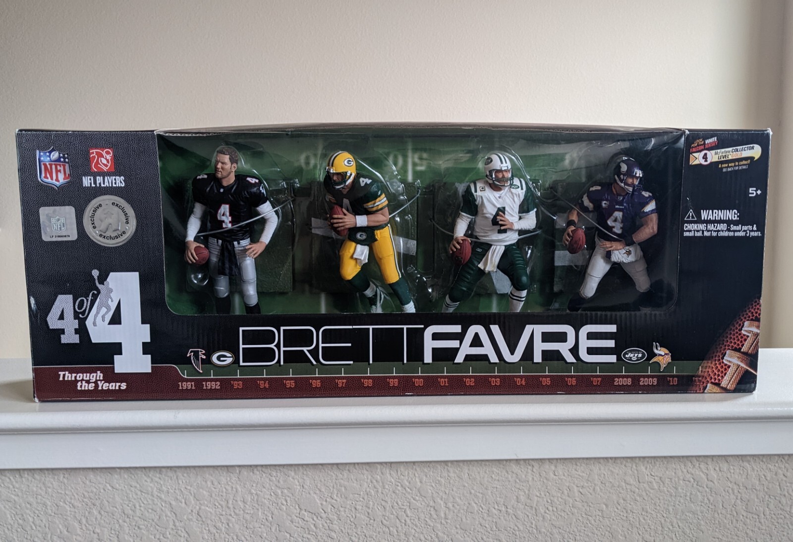 Brett Favre 4of4 McFarlane Action Figures « Through The Years »