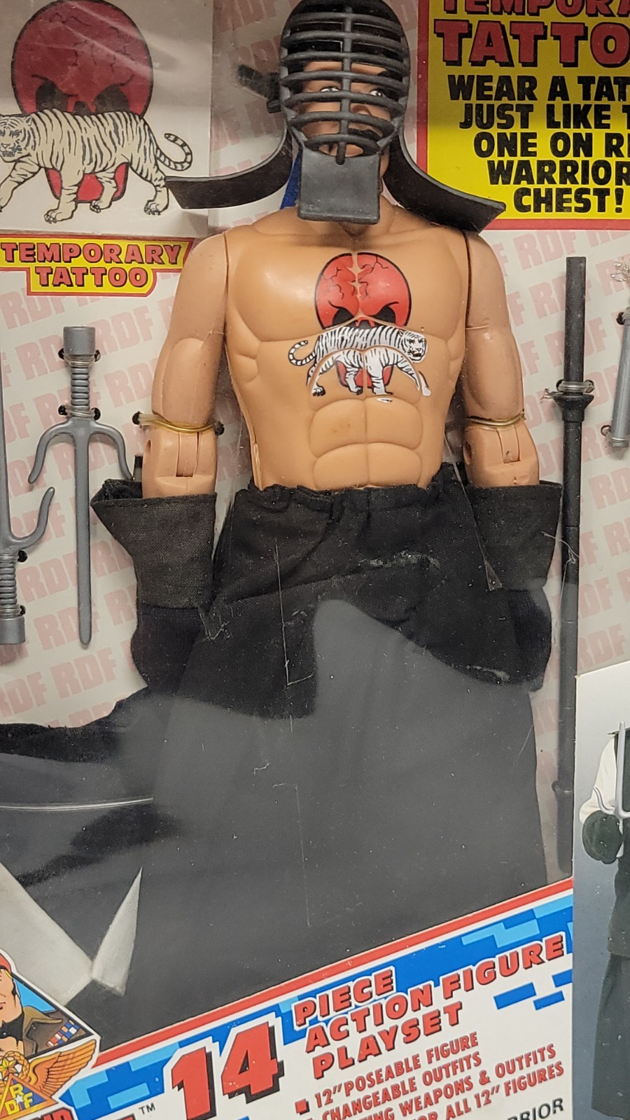 Rapid Deployment Force Kendo Warrior 12&Prime; Action Figure Play Set 1994 (Old Stock)