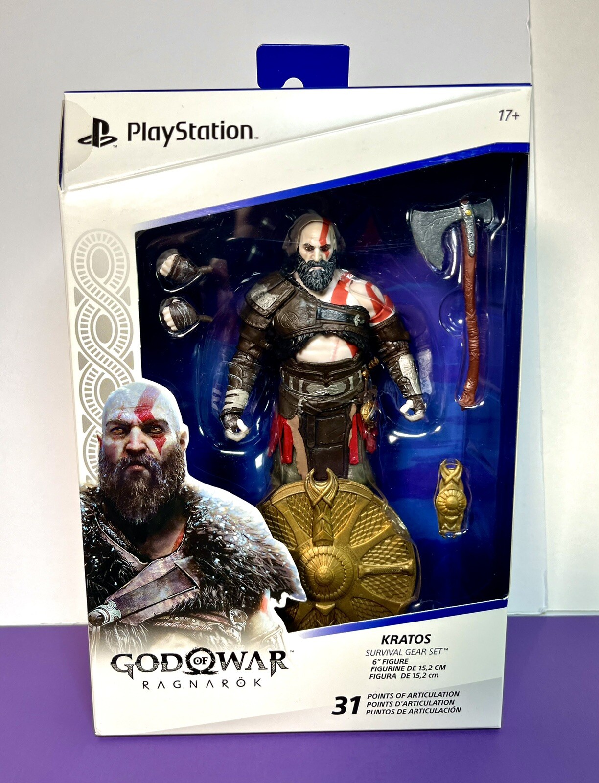 2024 PlayStation God of War Ragnarök – KRATOS (Survival Gear) 6in/15.2cm Figure