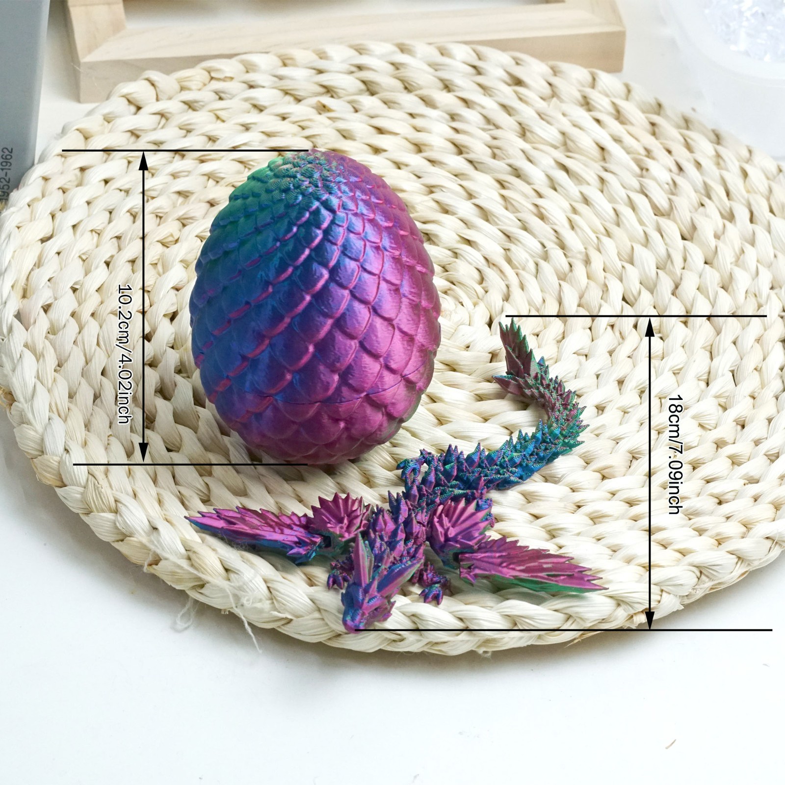3D Printed Pterosaur Egg Model,Articulated Animals figure,Fidget Toys Home Decor
